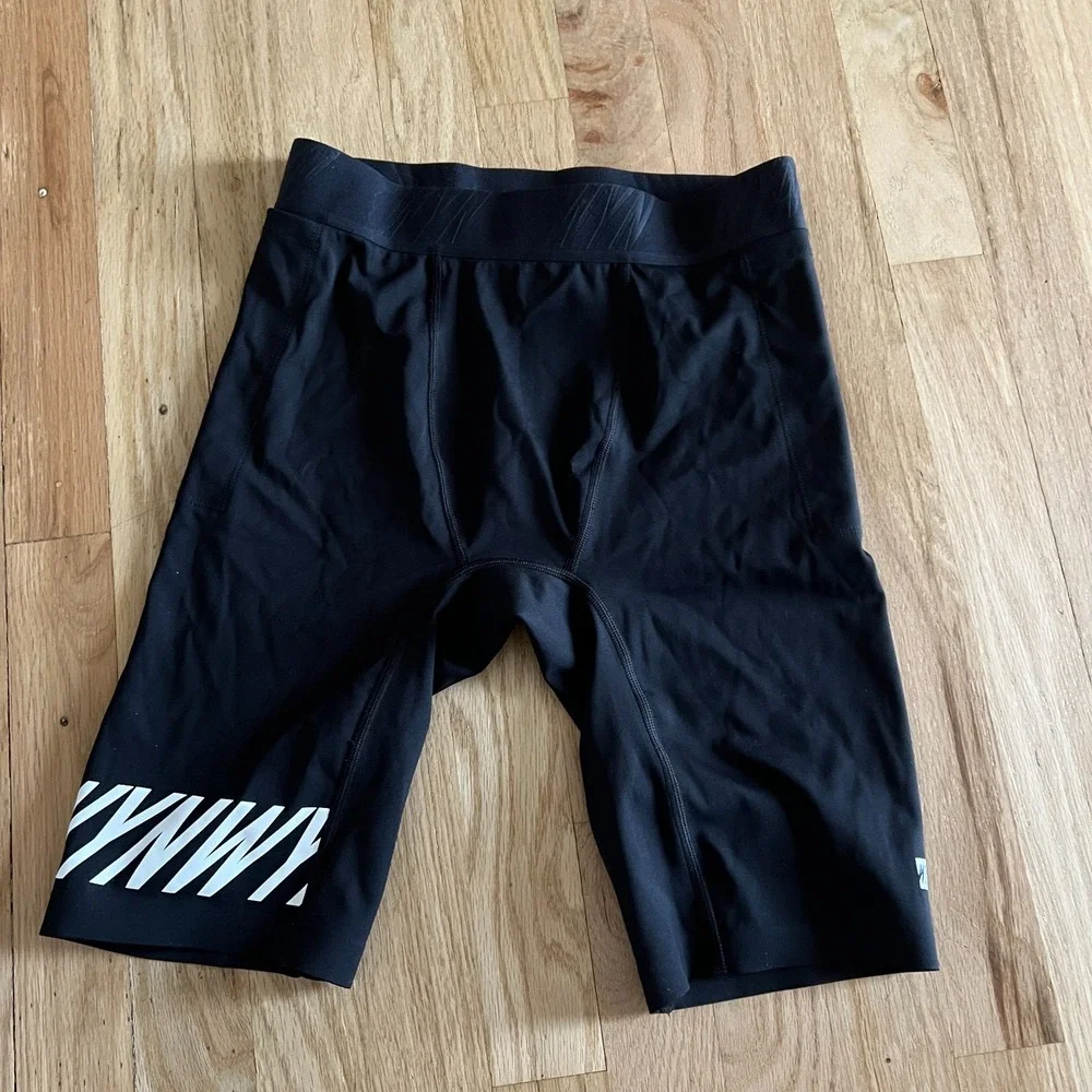 Wyn Republic Black club tank with run shorts tights Racing 2 piece Medium Gym - Picture 6 of 12